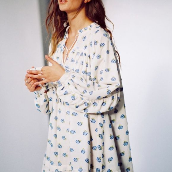 Urban Outfitters Dresses & Skirts - UO Jai Embroidered Long Sleeve Frock Dress